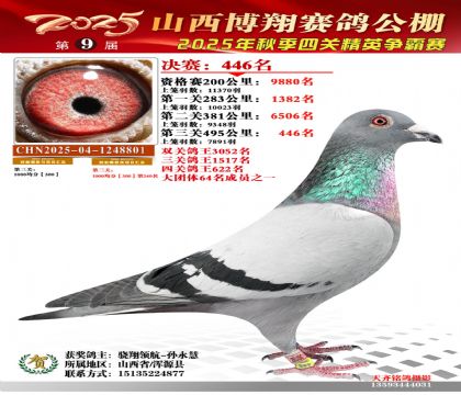 山西博翔决赛446名