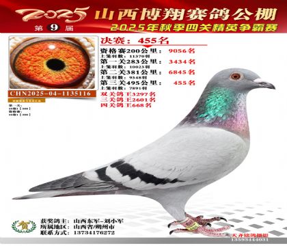 山西博翔决赛455名