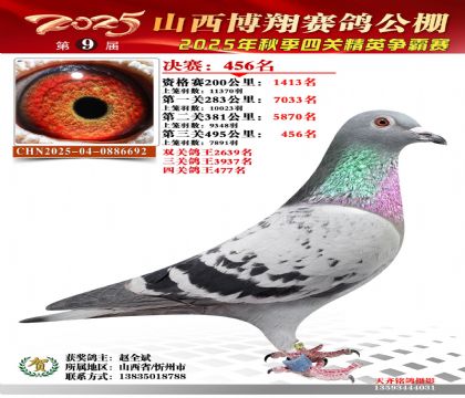 山西博翔决赛456名