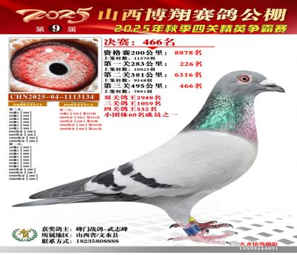 山西博翔决赛466名