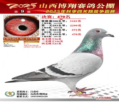 山西博翔决赛470名