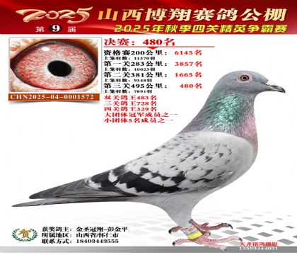 山西博翔决赛480名