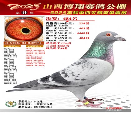 山西博翔决赛484名