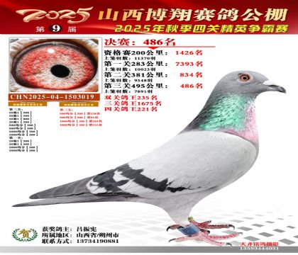 山西博翔决赛486名