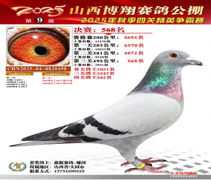 山西博翔決賽568名