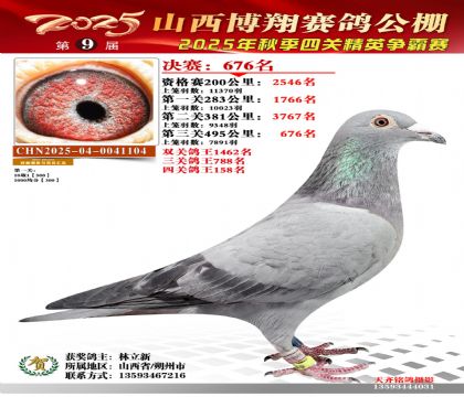 山西博翔決賽676名