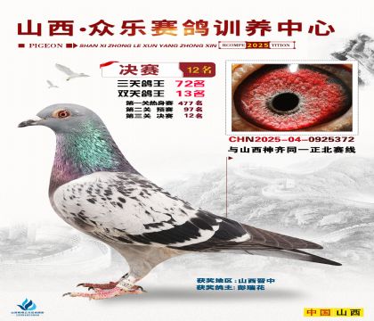 山西眾樂決賽12名