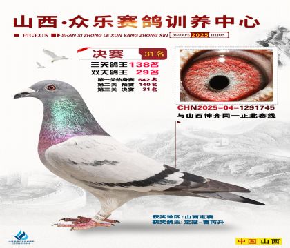 山西眾樂決賽31名