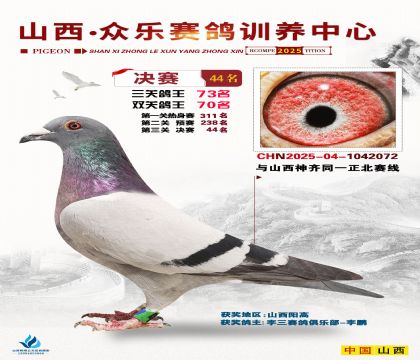 山西眾樂決賽44名