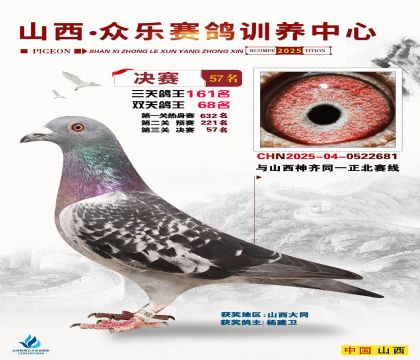 山西眾樂決賽57名