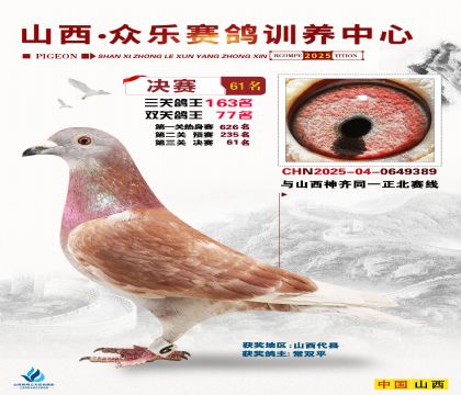 山西眾樂決賽61名