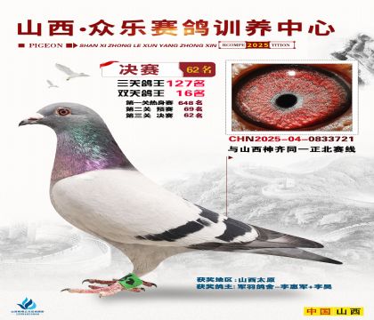 山西眾樂決賽62名