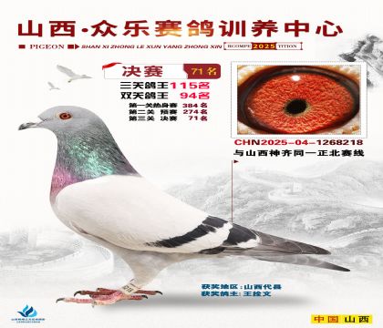 山西眾樂決賽71名