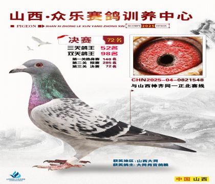 山西眾樂決賽72名