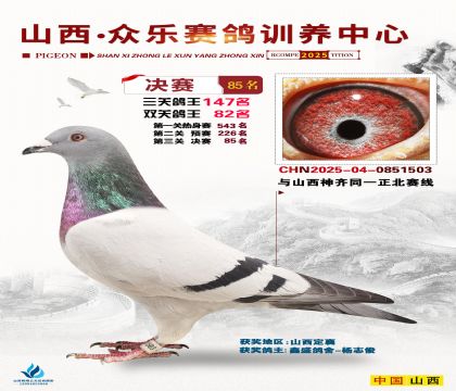 山西眾樂決賽85名