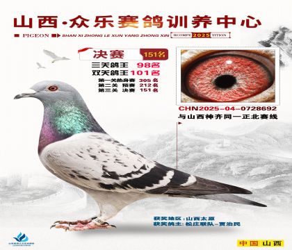 山西眾樂(lè)決賽151名