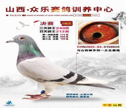 山西眾樂(lè)決賽196名