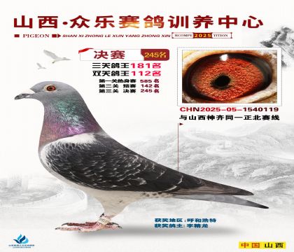 山西眾樂決賽245名