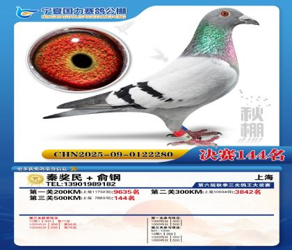 国力秋棚决赛144名