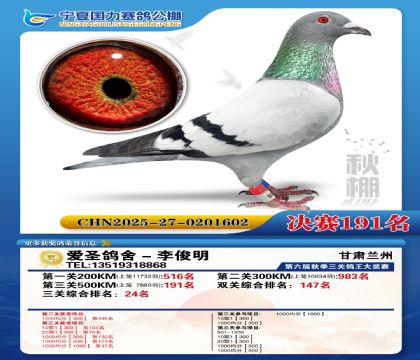 国力秋棚决赛191名