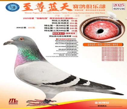 特比三關(guān)鴿王51名