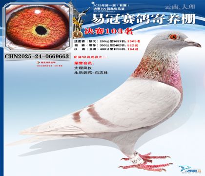 云南易冠決賽103名