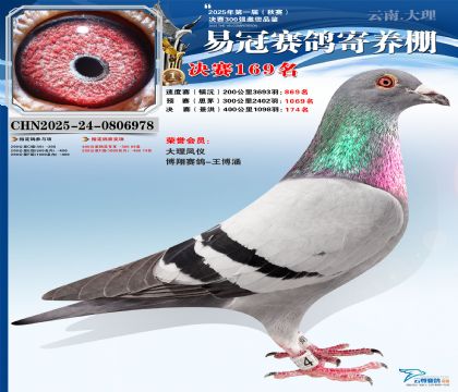 云南易冠決賽169名