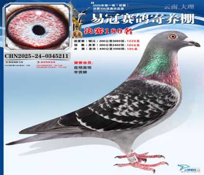 云南易冠決賽180名