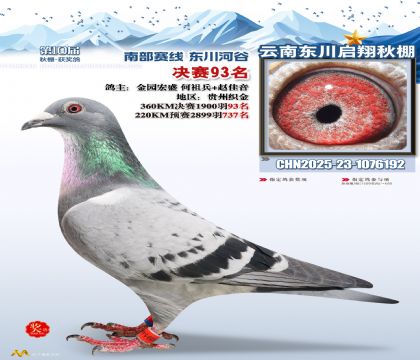 东川启翔决赛93名