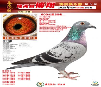 博翔600公里30名