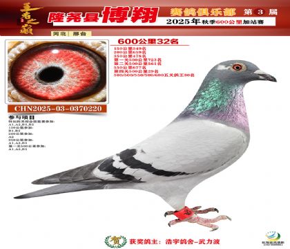 博翔600公里32名