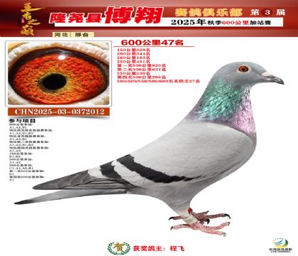 博翔600公里47名