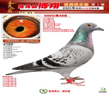 博翔600公里48名