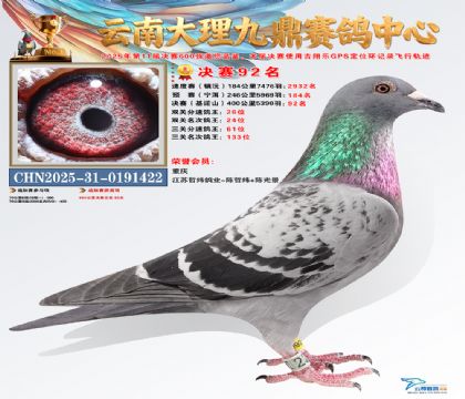 大理九鼎决赛92名