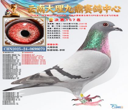 大理九鼎决赛157名