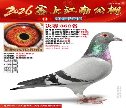 塞上江南决赛362名