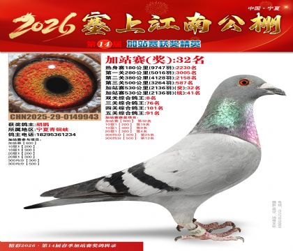 塞上江南加站赛统41名