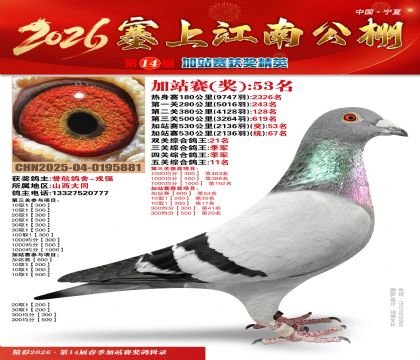 塞上江南加站赛统67名