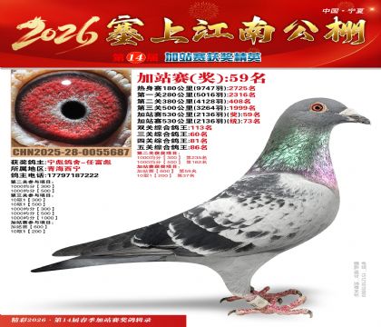 塞上江南加站赛统73名