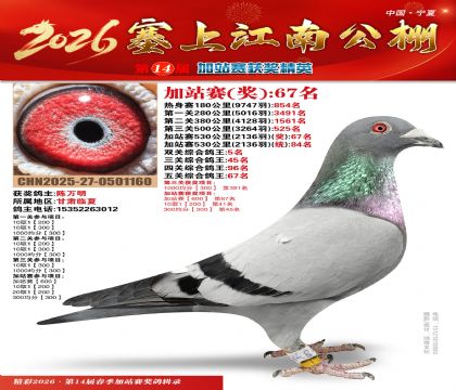 塞上江南加站赛统84名