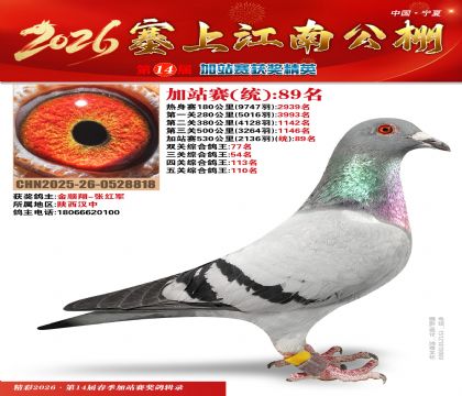 塞上江南加站赛统89名