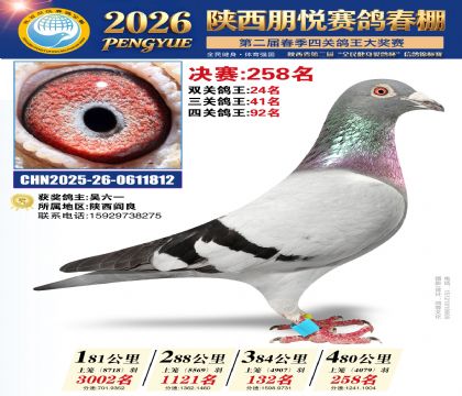陕西朋悦决赛258名
