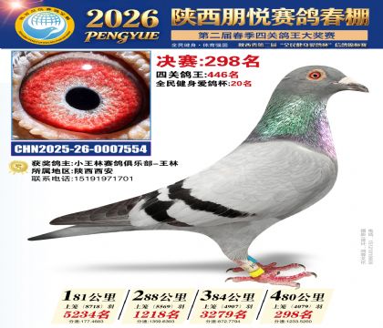 陕西朋悦决赛298名