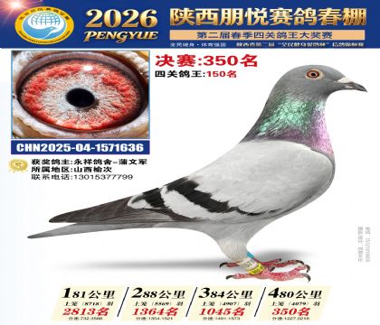 陕西朋悦决赛350名
