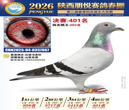 陕西朋悦决赛401名