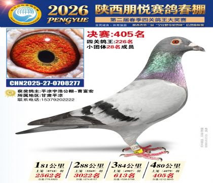 陕西朋悦决赛405名