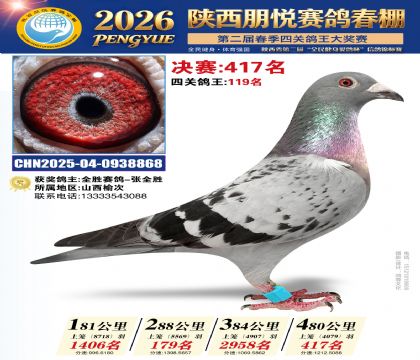 陕西朋悦决赛417名
