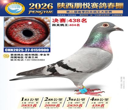 陕西朋悦决赛438名