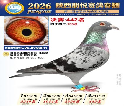 陕西朋悦决赛442名