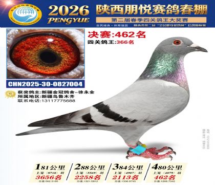 陕西朋悦决赛462名